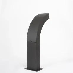 Lucande LED-sokkellampe Lennik, 40 cm, antracit, metal