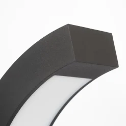 Lucande LED-sokkellampe Lennik, 40 cm, antracit, metal