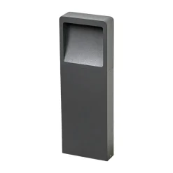 Lucande LED-sokkellampe Leya, 4 stk, 35cm, antracit, IP54