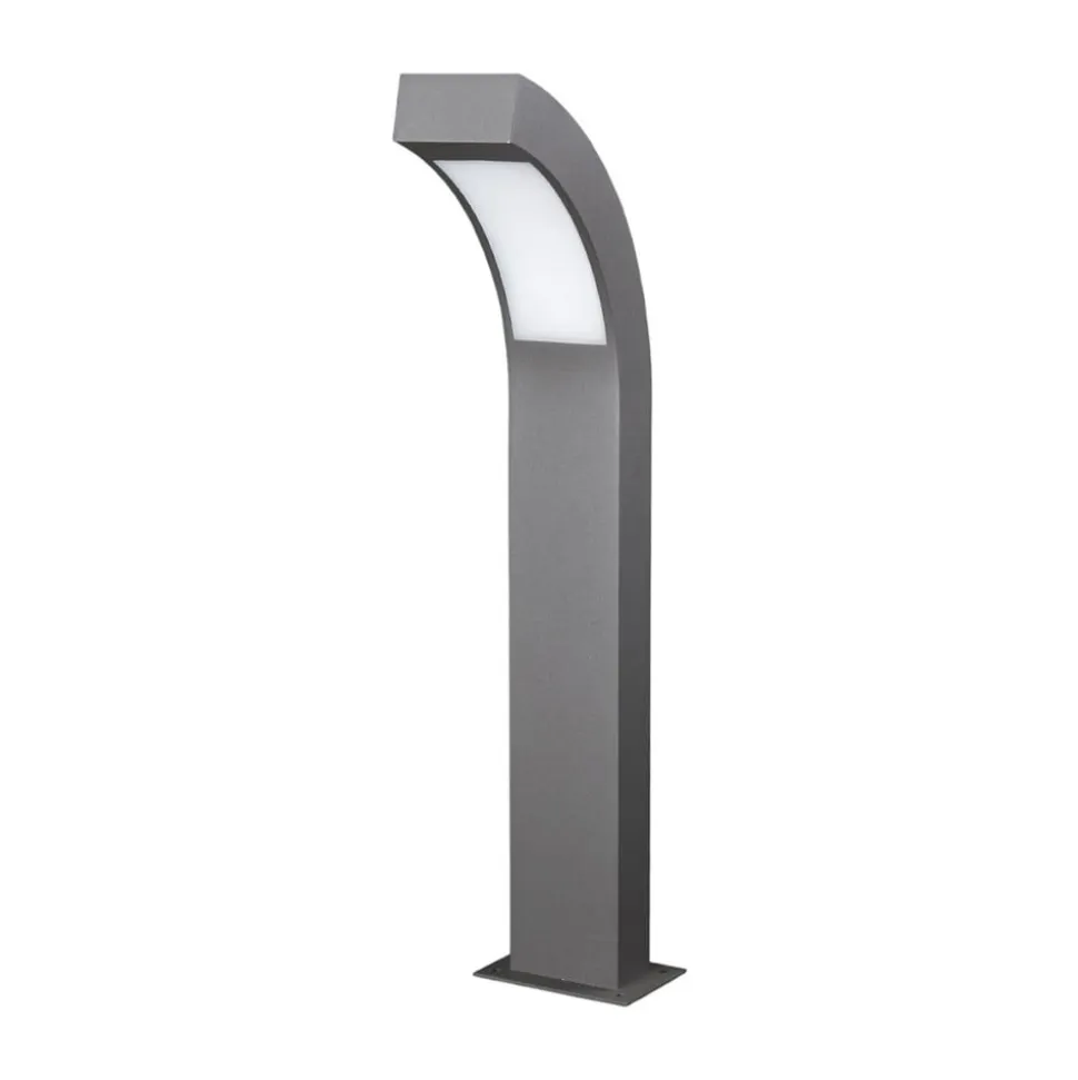 Lucande LED-sokkellampe Lennik, 60 cm, antracit, metal