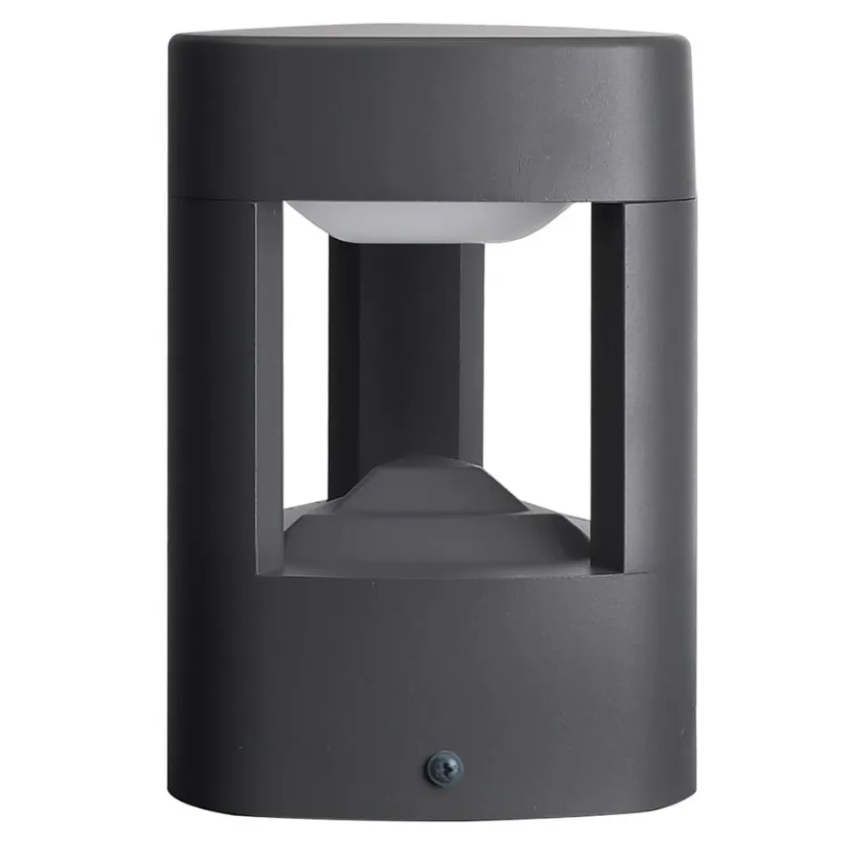 Lucande LED-sokkellampe Pirron, 20 cm, trekantet, IP54