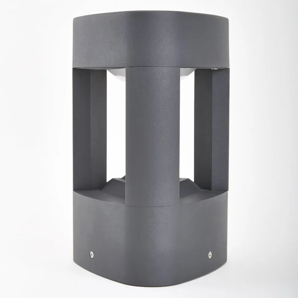 Lucande LED-sokkellampe Pirron, 20 cm, trekantet, IP54