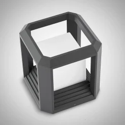Lucande LED-sokkellampe Serenella, antracit, metal, 27 cm