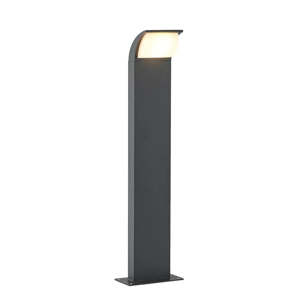 Lucande LED-sokkellampe Tinna, 60 cm, antracit, IP65