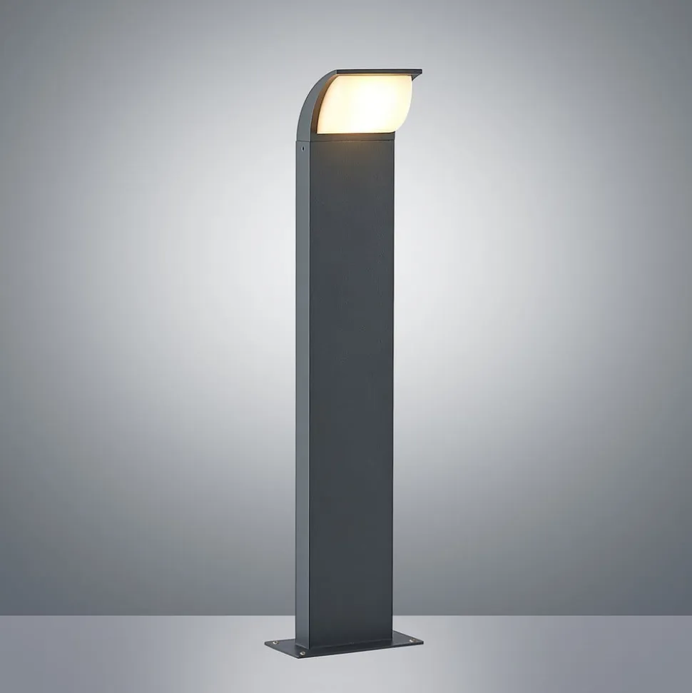 Lucande LED-sokkellampe Tinna, 60 cm, antracit, IP65