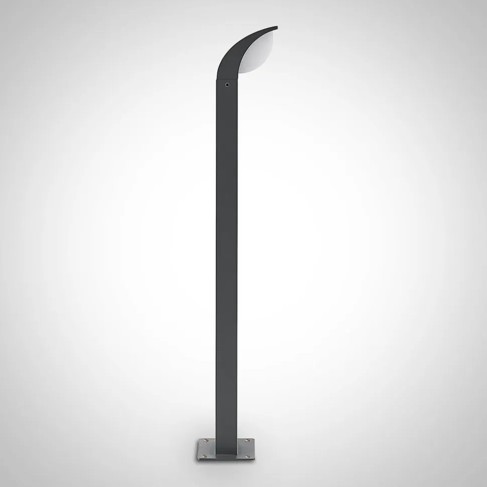 Lucande LED-sokkellampe Tinna, 60 cm, antracit, IP65