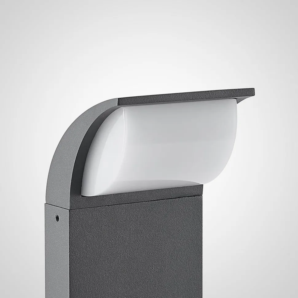 Lucande LED-sokkellampe Tinna, 60 cm, antracit, IP65