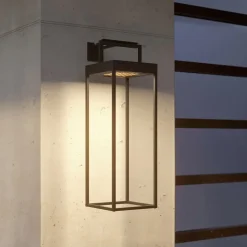 Lucande LED-solcellelampe Lynzy, 58 cm, sort, metal, IP65