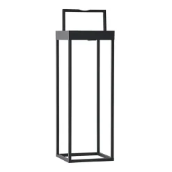 Lucande LED-solcellelampe Lynzy, 58 cm, sort, metal, IP65