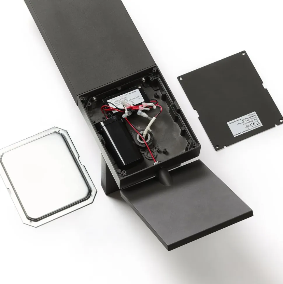 Lucande LED-solcellelampe Silvan, 60 cm, sensor, antracit