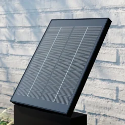 Lucande LED-solcellelampe Silvan, 60 cm, sensor, antracit