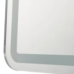 Lucande LED-spejl Celestiel, kantet, opvarmelig, CCT, 70 cm