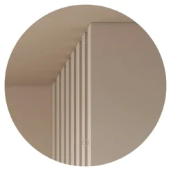 Lucande LED-spejl Celestiel, rund, opvarmbar, CCT, Ø 60 cm