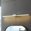 Lucande LED-spejllampe Kivana, krom, metal, 90 cm, IP44