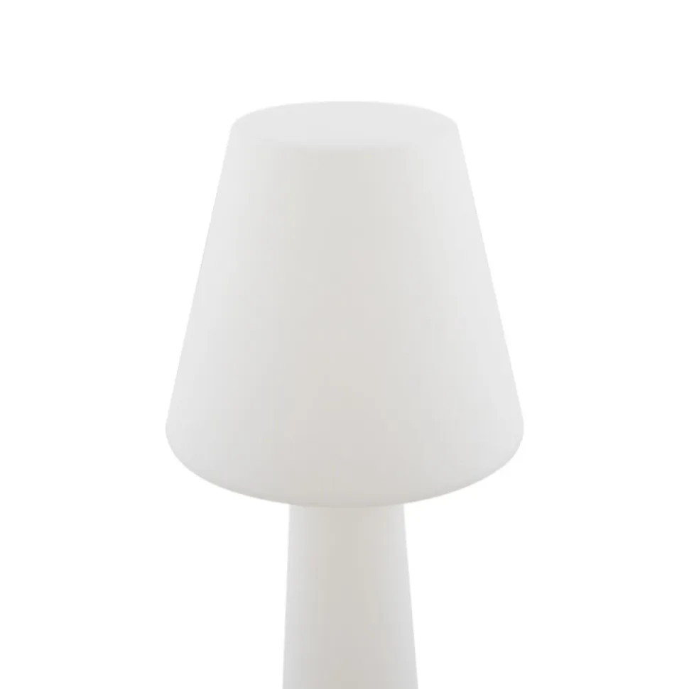 Lucande LED-terrasselampe Gauri, hvid, 153 cm, IP44