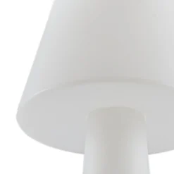 Lucande LED-terrasselampe Gauri, hvid, 153 cm, IP44
