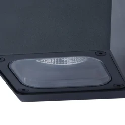 Lucande LED-udendørs væglampe Merjem, 10 cm, op/ned, IP54