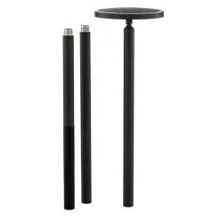 Lucande LED-udendørslampe Akito, antracit, 220 cm, IP54