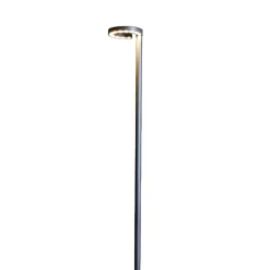 Lucande LED-udendørslampe Jannis, antracit, metal, 200 cm