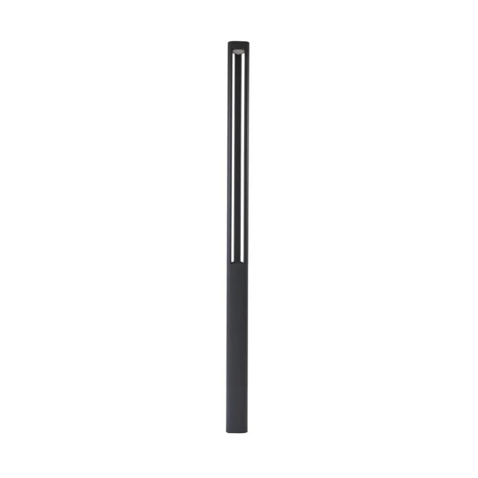 Lucande LED-udendørslampe Pirron, 230 cm, antracit, IP65