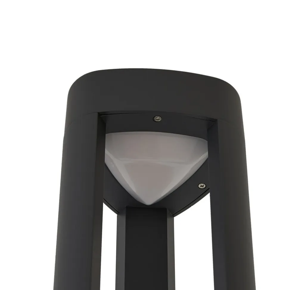 Lucande LED-udendørslampe Pirron, 230 cm, antracit, IP65