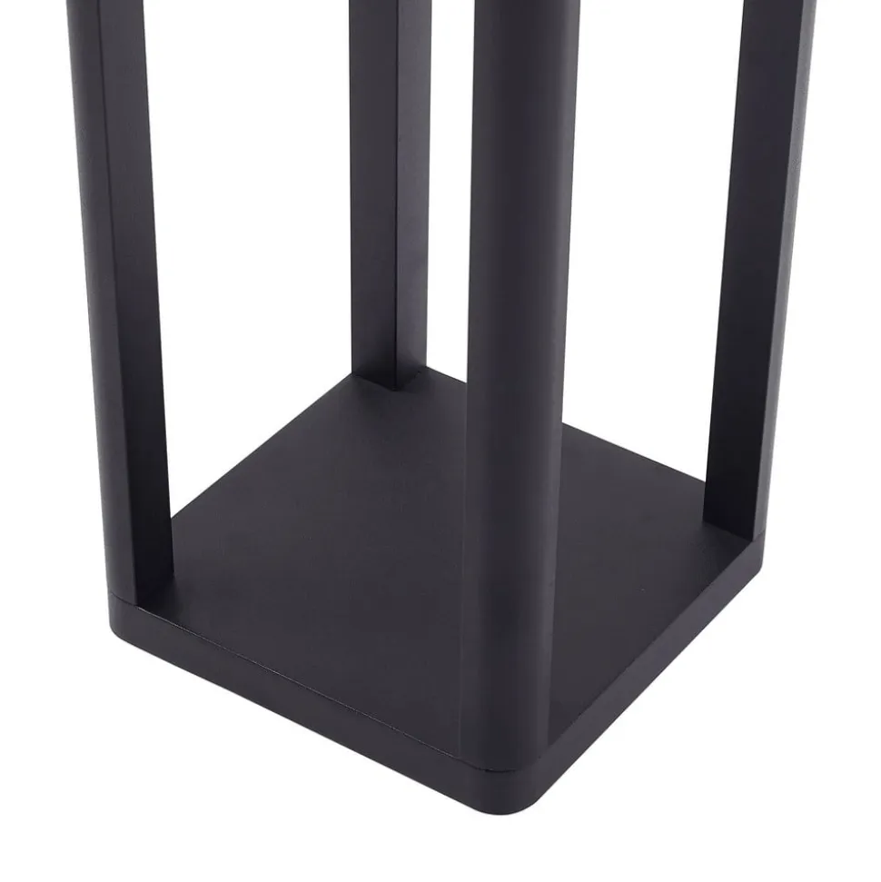 Lucande LED-udendørslampe Thorvid, højde 180 cm, sort
