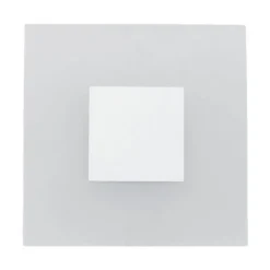 Lucande LED-væglampe Berlind, 26 cm, hvid, glas, metal