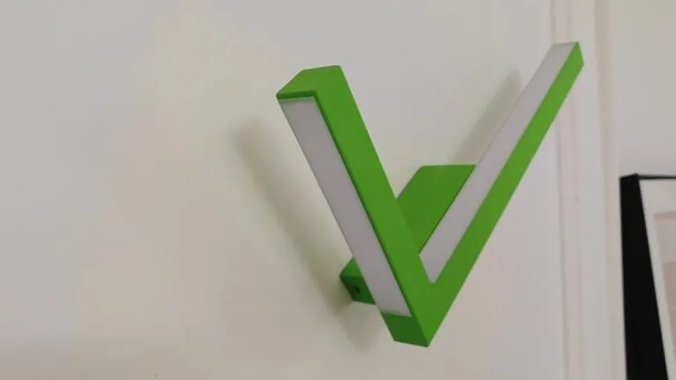 Lucande LED-væglampe Check, grøn, metal, CCT, dæmpbar