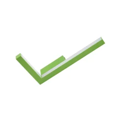 Lucande LED-væglampe Check, grøn, metal, CCT, dæmpbar