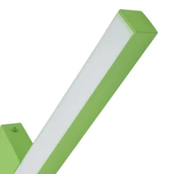 Lucande LED-væglampe Check, grøn, metal, CCT, dæmpbar
