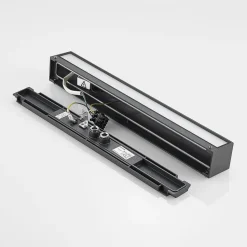 Lucande LED-væglampe Lengo, 50 cm, antracit, ned, 3.000K