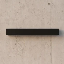Lucande LED-væglampe Lengo, 50 cm antracit, op/ned 3000K