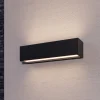 Lucande LED-væglampe Lengo, 25 cm antracit, op/ned 3000K