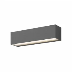 Lucande LED-væglampe Lengo, 25 cm antracit, op/ned 3000K