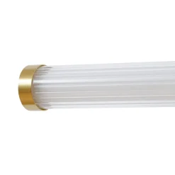 Lucande LED-væglampe Melisa, guld, 90 cm, CCT, IP44