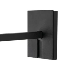 Lucande LED-væglampe Tilena, kantet, sort, aluminium