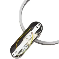 Lucande LED-væglampe Yekta, indirekte, sort, dæmpbar