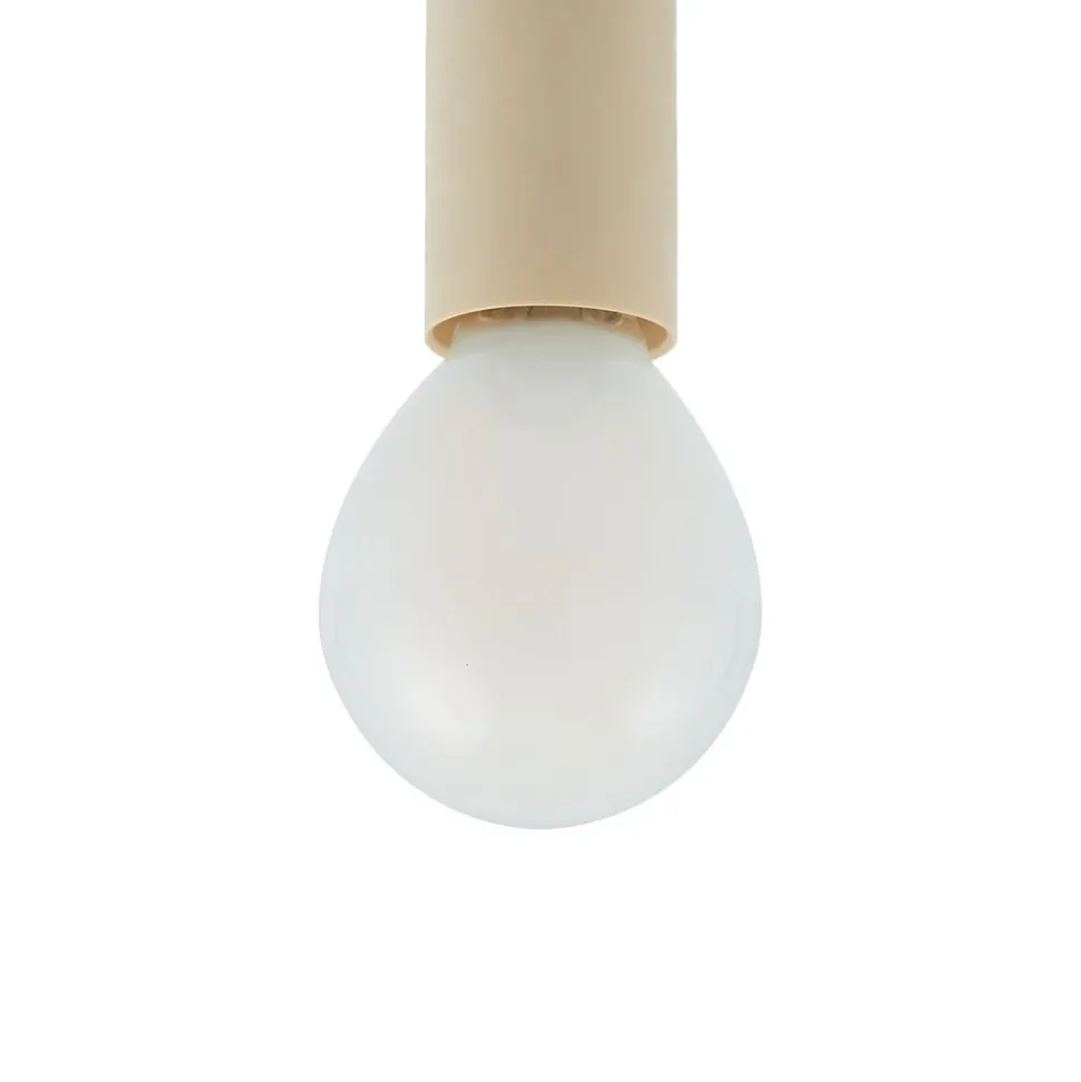 Lucande loftslampe Bidolo, messingfarvet, glas, 15 cm, IP44