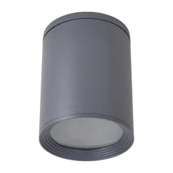 Lucande loftspot Minna, antracit, 14 cm, IP54, E27