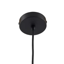 Lucande Marrin udendørs hængelampe, sort, metal, Ø 31 cm