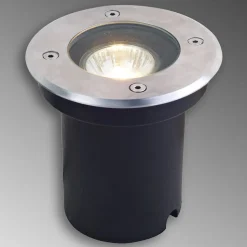 Lucande nedgravningslampe Ava, Ø 12 cm, rund, IP67, GU10
