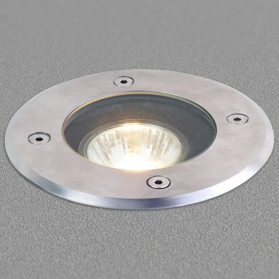 Lucande nedgravningslampe Ava, Ø 12 cm, rund, IP67, GU10
