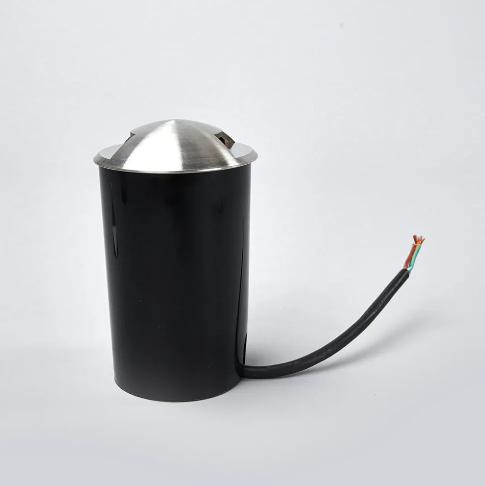 Lucande nedgravningsspot Helene, Ø 9 cm, aluminium, IP67