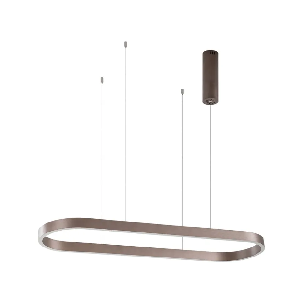 Lucande Smart LED-hængelampe Melinay, kaffe, CCT, Tuya