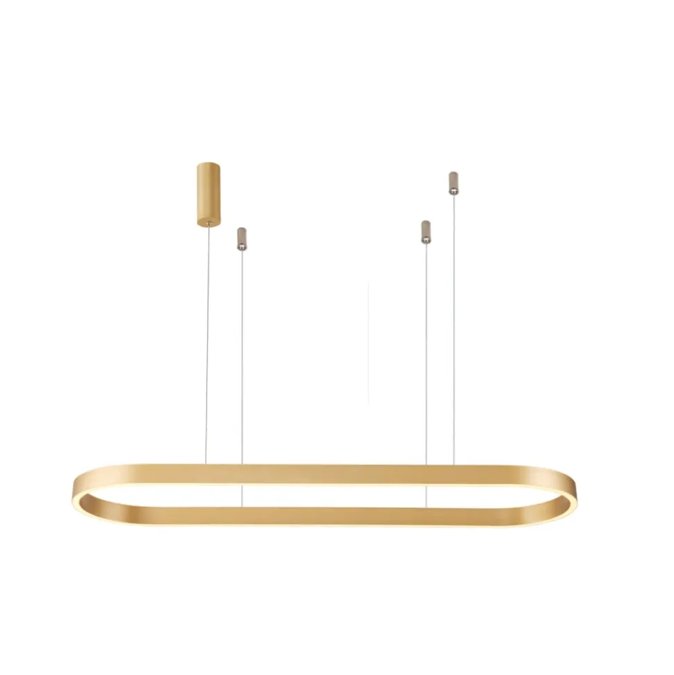 Lucande Smart LED-hængelampe Melinay, guld, CCT, Tuya