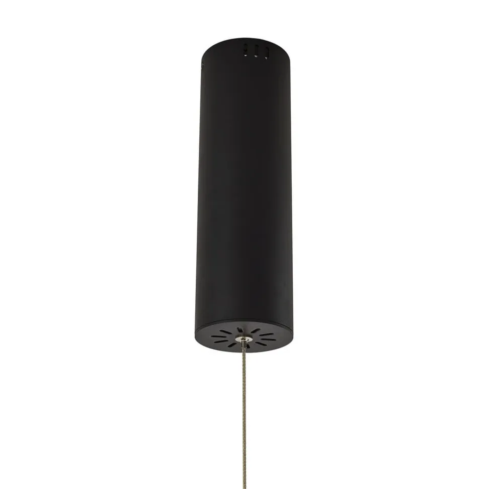Lucande Smart LED-hængelampe Melinay, sort, CCT, Tuya