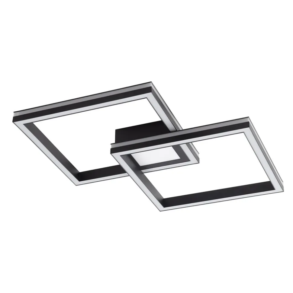 Lucande Smart LED-loftslampe Tjado, 85 cm, sort, RGB, CCT