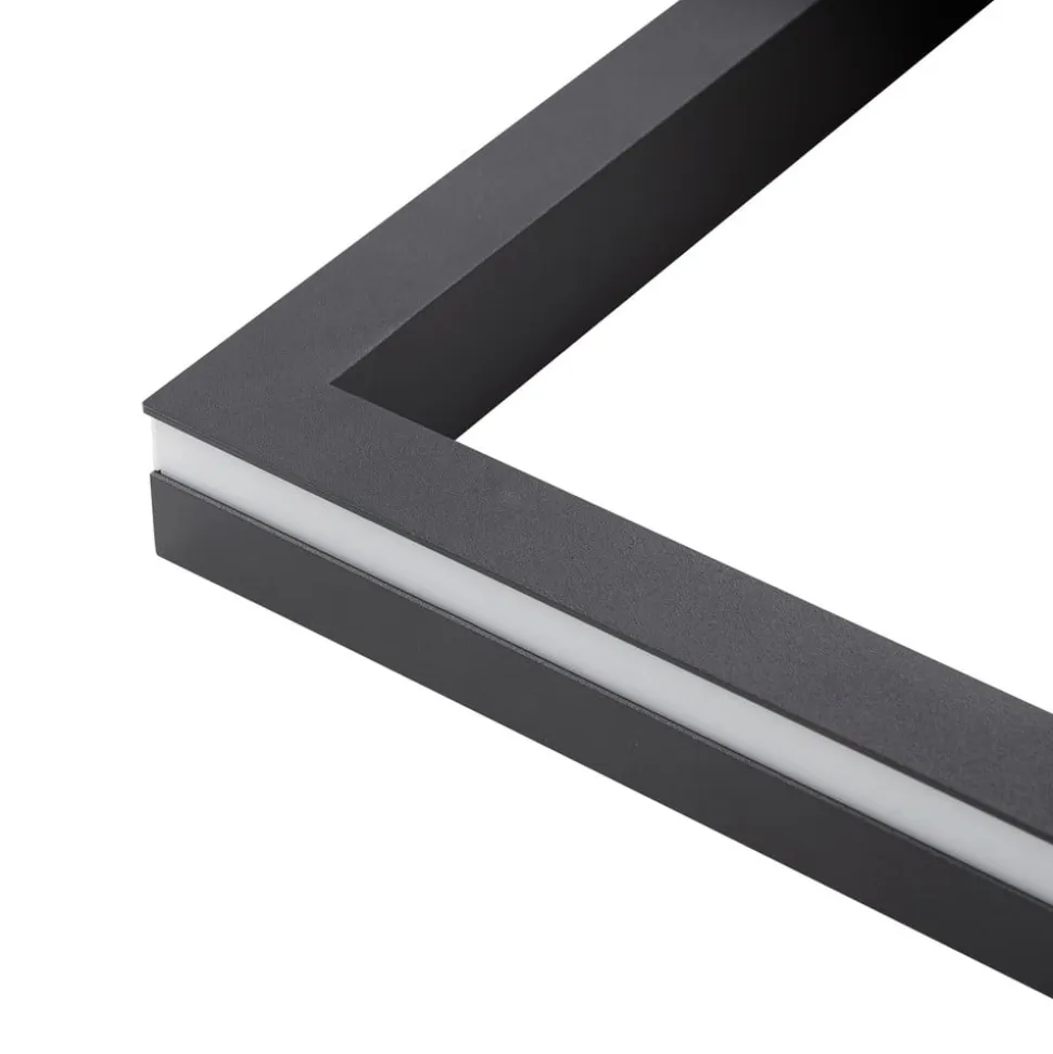 Lucande Smart LED-loftslampe Tjado, 85 cm, sort, RGB, CCT
