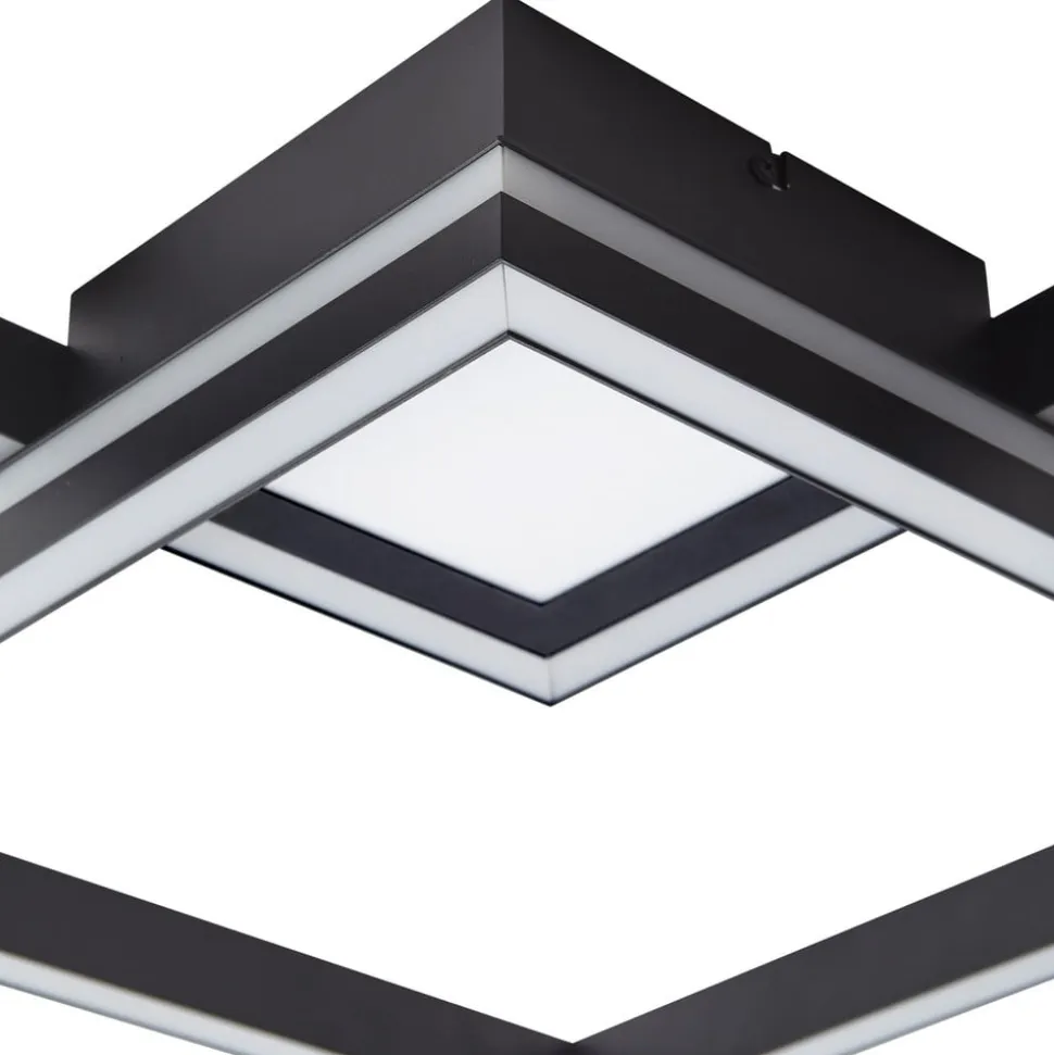 Lucande Smart LED-loftslampe Tjado, 85 cm, sort, RGB, CCT