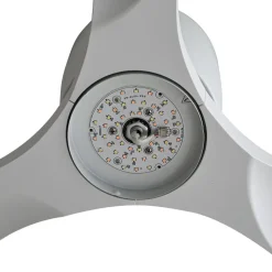 Lucande Smart LED-loftventilator Moneno, hvid, DC, Tuya